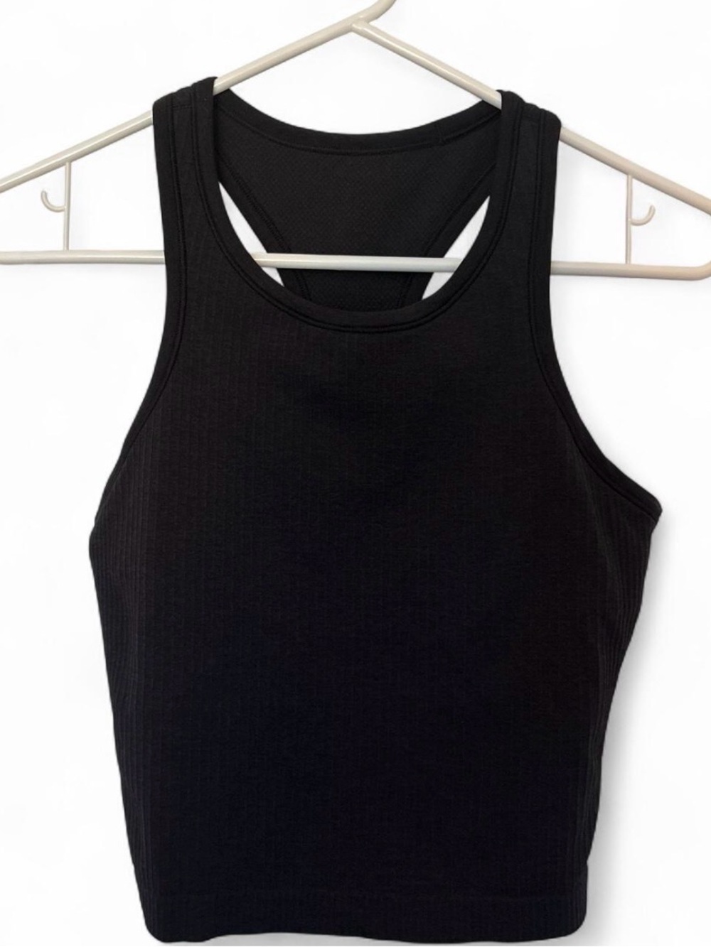 lululemon athletica Black Ribbed Racerback Tank